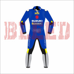Joan Mir Suzuki 2022 MotoGP Motorbike Suit Front View