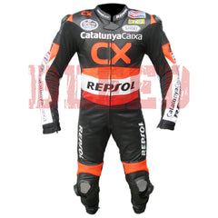 CX Repsol Men Motorbike Racing Leather Suit