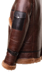 MA1 Flight Brown Aviator Jacket Left