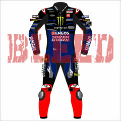 Fabio Quartararo 2024 Monster Energy Yamaha MotoGP Race Suit Front View