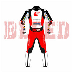 Honda Idemitsu 2022 MotoGP Racing Suit Back View
