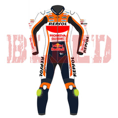 Joan Mir Honda Repsol MotoGP 2023 Motorbike Suit Front View