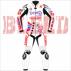 Jorge Martin Ducati Pramac Catalunya MotoGP 2024 Race Suit Front View