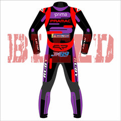 Jorge Martin Ducati Pramac MotoGP 2024 Race Suit Front View