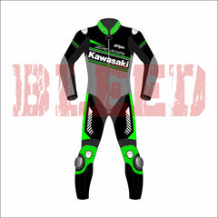 KNinja Test Race Mens Motorbike Racing Suit Front View