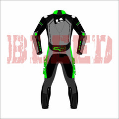 KNinja Test Race Mens Motorbike Racing Suit Back View