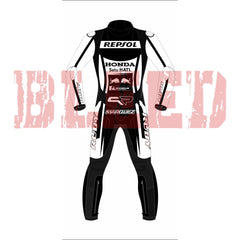 Marc Marquez Winter Test 2023 Leather Race Suit Back View