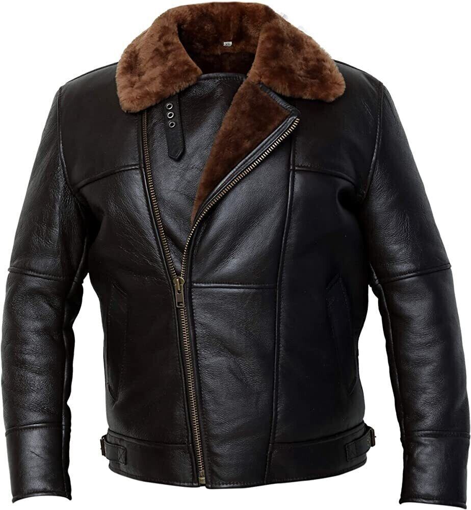 B4 Black Aviator Jacket Front