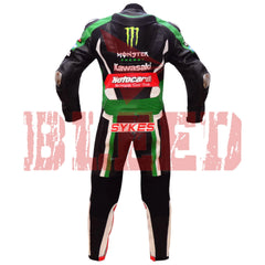 Tom Sykes Kawasaki Ninja Motorbike Riding Leather Suit Back View