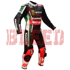 Tom Sykes Kawasaki Ninja Motorbike Riding Leather Suit Right View