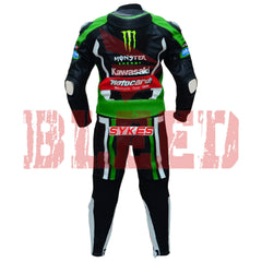 Tom Sykes Kawasaki Ninja Two Piece Motorbike Riding Suit Back View