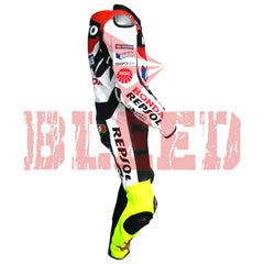 Repsol Motorbike Racing Leather Biker Suit Right View