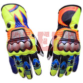 Rossi Motorbike Racing Leather Gloves Motorbike