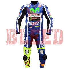 Valentino Rossi VR46 MotoGP Racing Leather Suit Front View