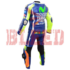 Valentino Rossi VR46 MotoGP Racing Leather Suit Back View-1