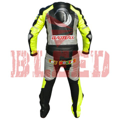 Valentino Rossi Winter Test Motorbike Riding Leather Suit Back View