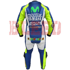 Rossi 2015 Motorbike Racing Leather Suit Back View