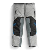BMW GS Rallye Pro touring motorcycle pants in grey with cargo pockets, reinforced panels, and Cordura fabric designed for adventure riding and long-distance touring