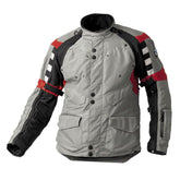 bmw rallye 3 pro touring motorcycle jacket grey adventure riding gear front view
