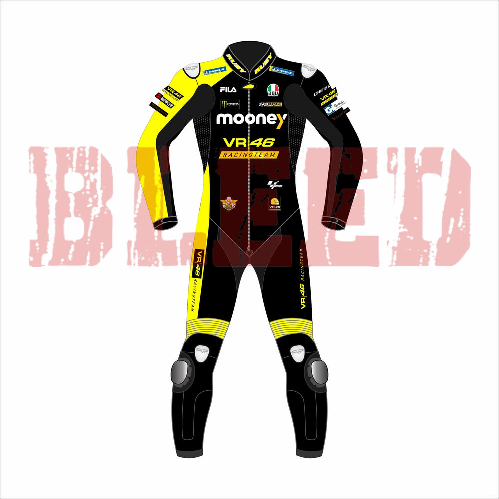 Marco Bezzecchi VR46 2022 Race Suit Back View
