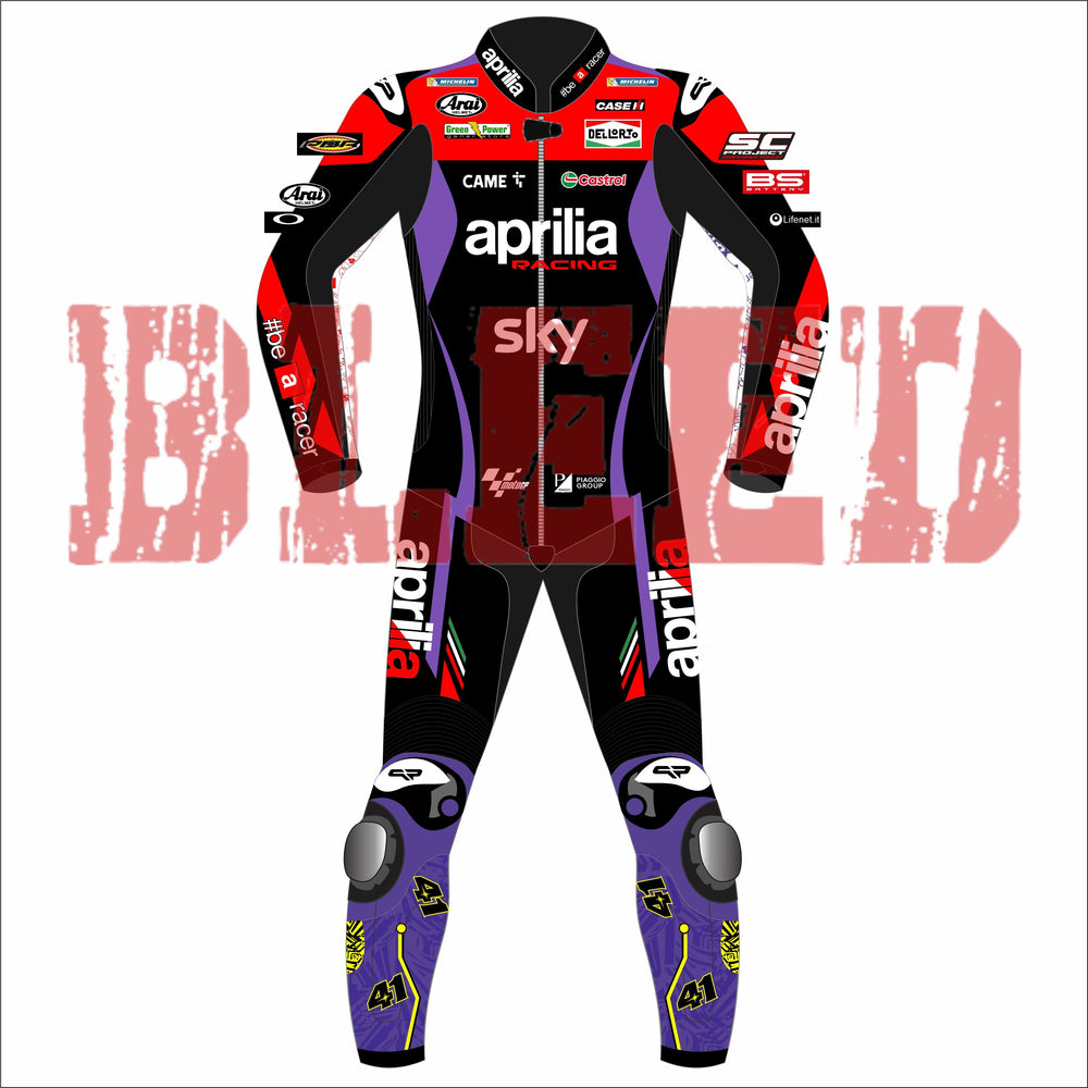  Aleix Espargaro Aprilia MotoGP 2024 Race Suit Front View