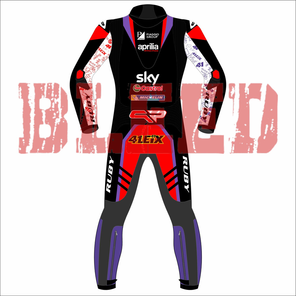  Aleix Espargaro Aprilia MotoGP 2024 Race Suit Back View