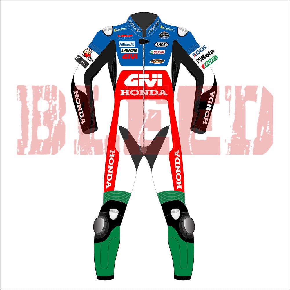 Alex Marquez Honda Repsol 2021 MotoGP Suit Front View