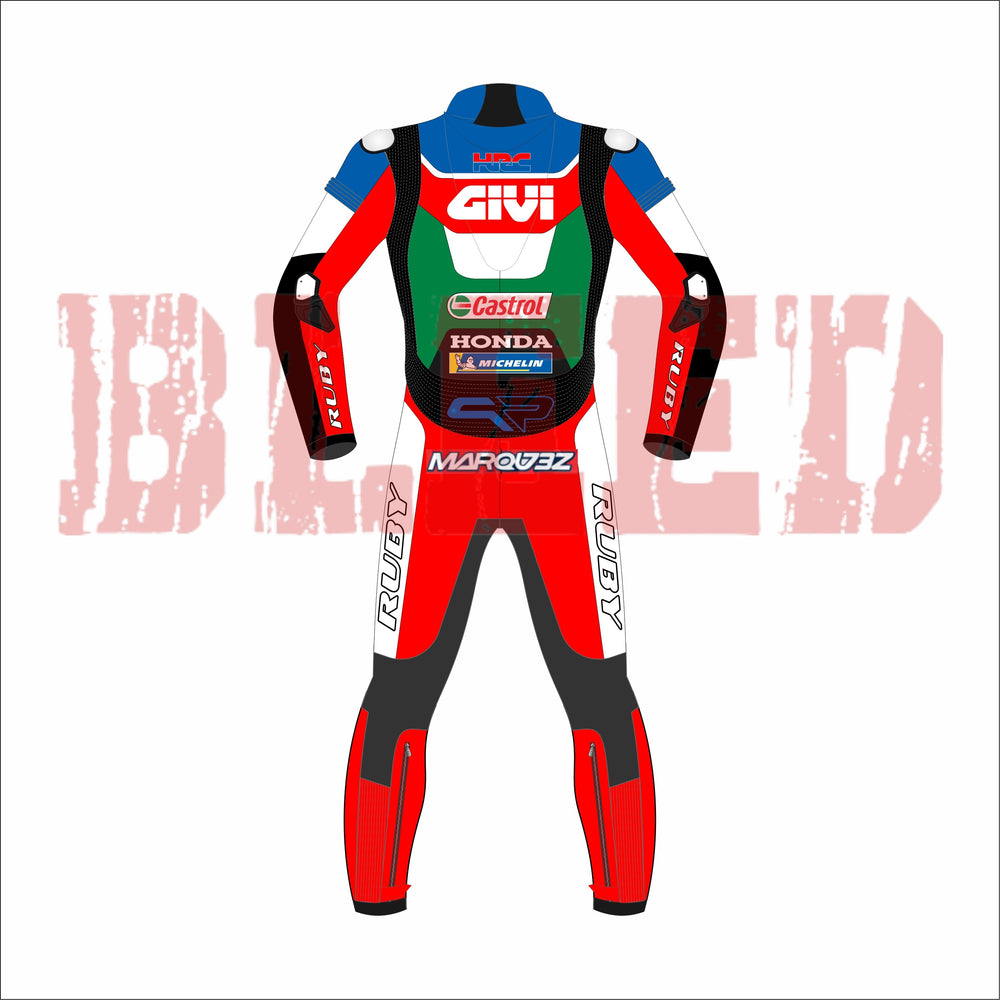 Alex Marquez Honda Repsol 2021 MotoGP Suit Front View