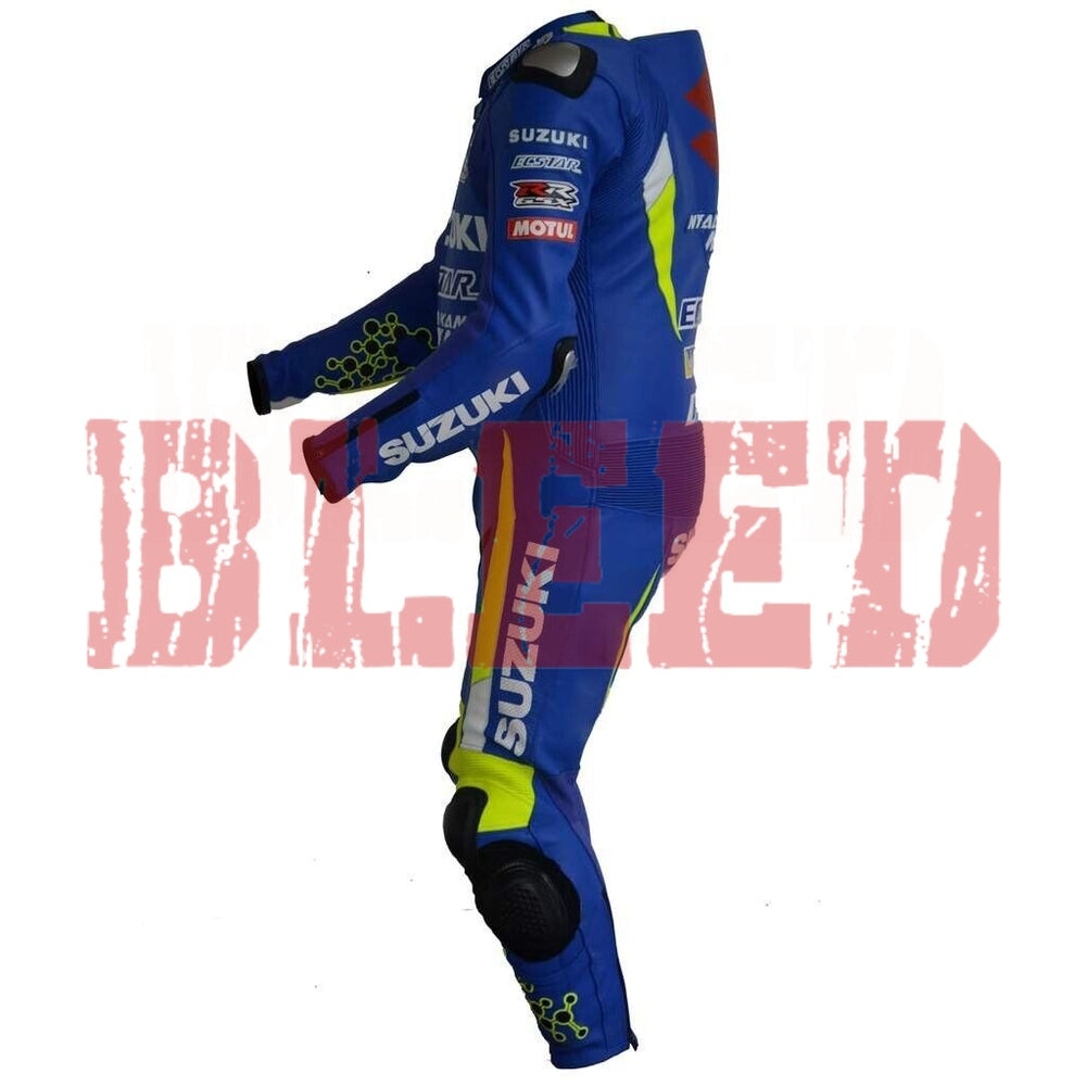 Alex Rins Suzuki ECSTAR 2019 MotoGP Leather Race Suit Left VIew-2
