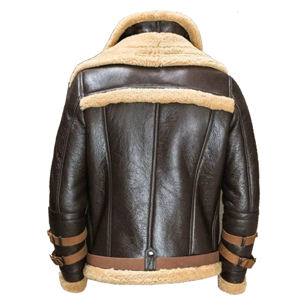A2 Flight Brown Aviator Jacket Back