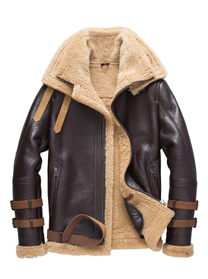 A2 Flight Brown Aviator Jacket Front