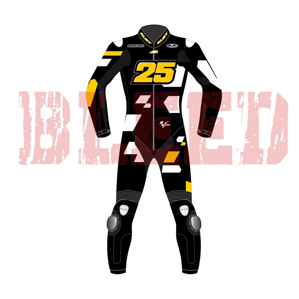 Raul Fernandez Aprilia 2023 Winter Test Race Suit Back View