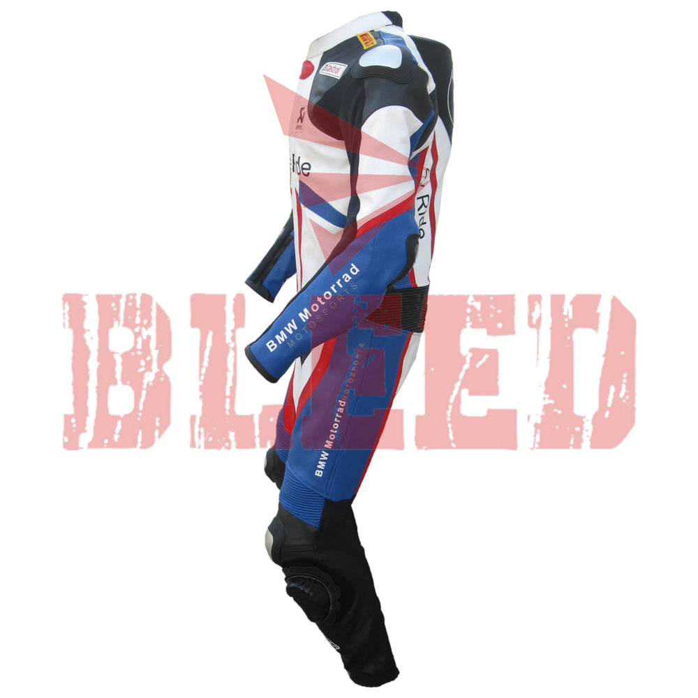 BMW Motorrad 3ESY Men Motorbike Racing Leather Suit Left View