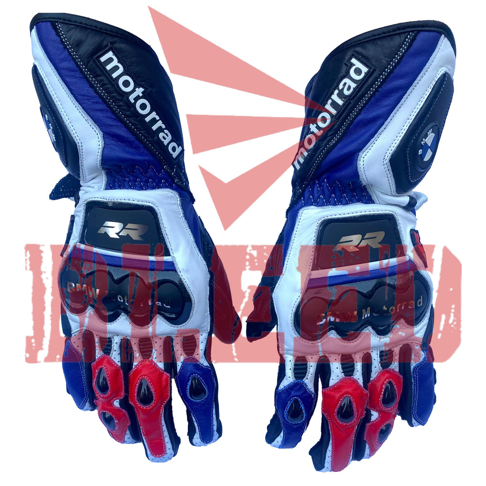 BMW Motorrad Leather Motorbike Racing Gloves