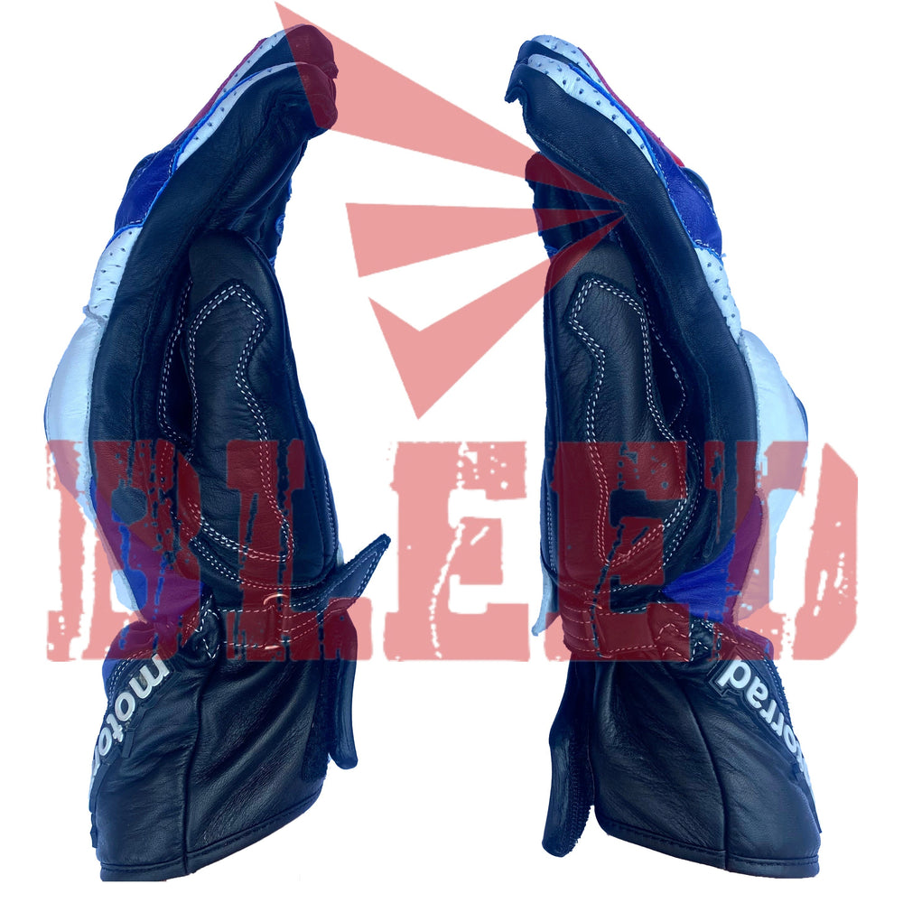 BMW Motorrad Leather Motorbike Racing Gloves-1