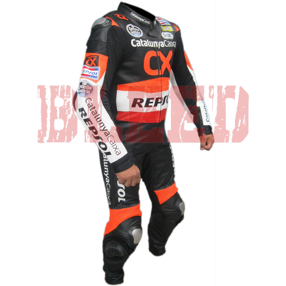 CX Repsol Men Motorbike Racing Leather Suit Right View-1
