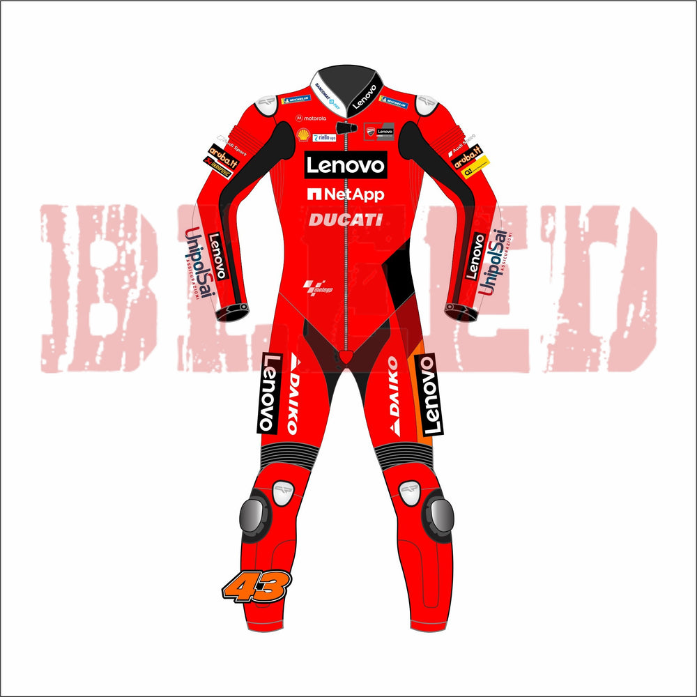 Jack Miller Ducati MotoGP 2021 Racing Suit Front View