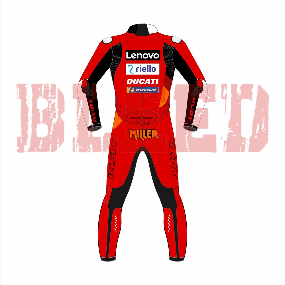 Ducati Jack Miller 2022 MotoGP Race Suit Back View