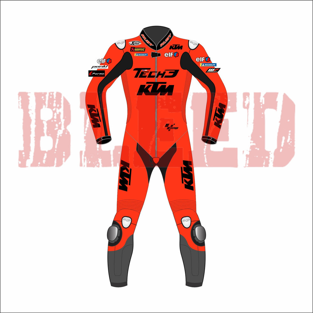 Danilo Petrucci KTM Tech3 MotoGP 2021 Leather Suit Front View