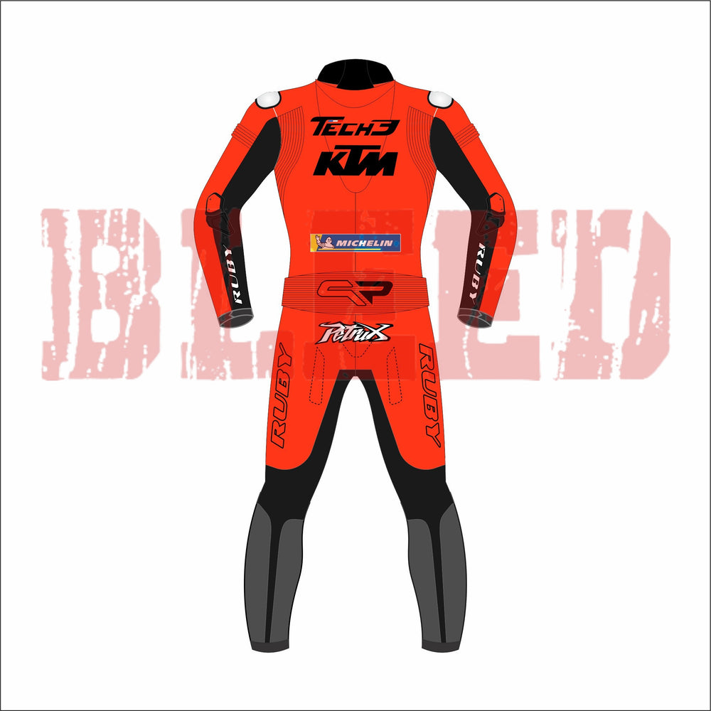Danilo Petrucci KTM Tech3 MotoGP 2021 Leather Suit Back View