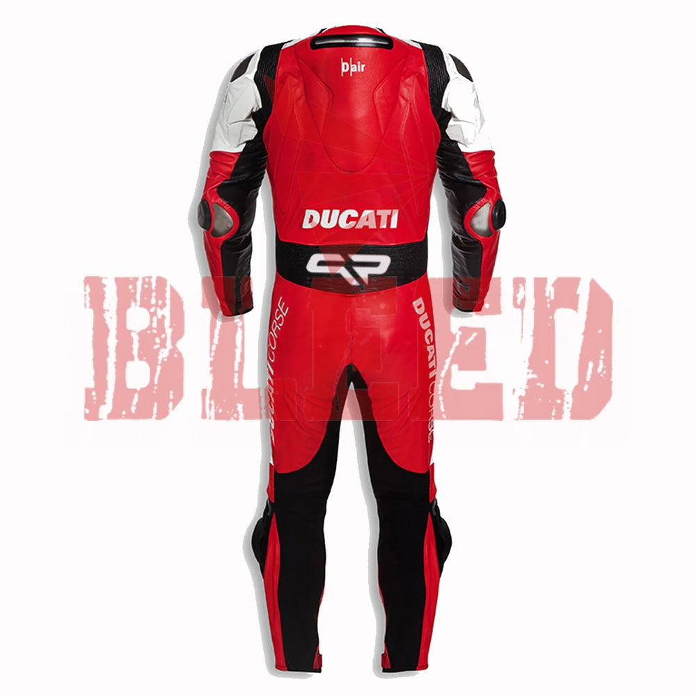 Ducati Corse Dair K1 Men Motorbike Suit Back View