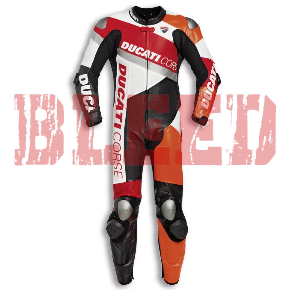 Ducati Men Motorbike Racing Leather Suit 