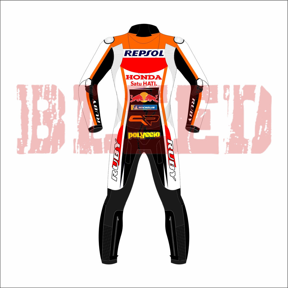 Pol Espargaro Repsol Honda 2021 MotoGP Race Suit Back View