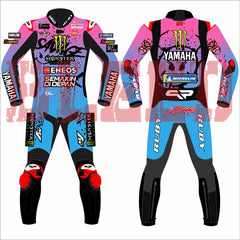Fabio Quartararo Yamaha 2024 FrenchGP Motorbike Racing Leather Suit