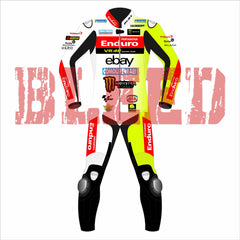 Fabio Di Giannantonio VR46 Pertamina Enduro 2024 MotoGP Race Suit Front View