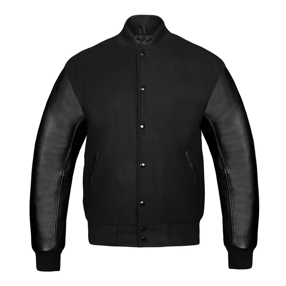 Women Black Varsity Jacket