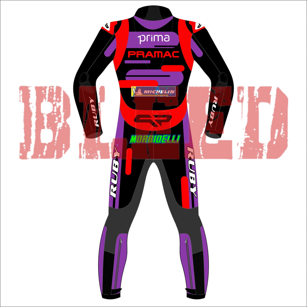 Franco Morbidelli Ducati Pramac MotoGP 2024 Race Suit Back View