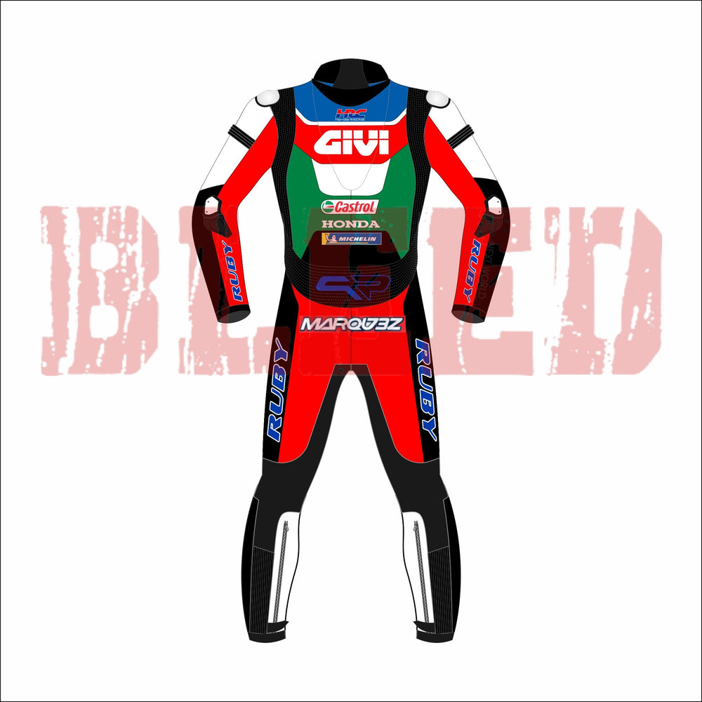 Marc Marquez Givi 2022 MotoGP Race Suit Back View