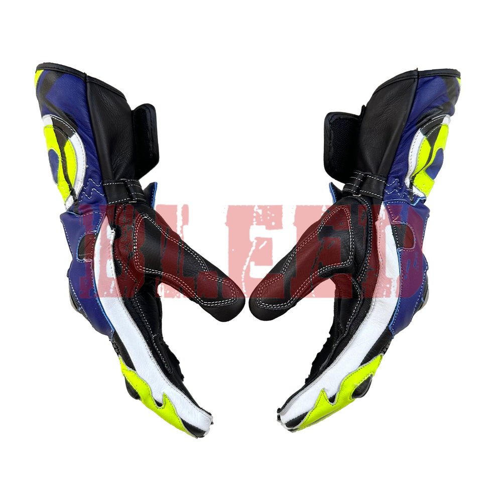 Suzuki GSX Men Leather Motorbike Racing Gloves-1