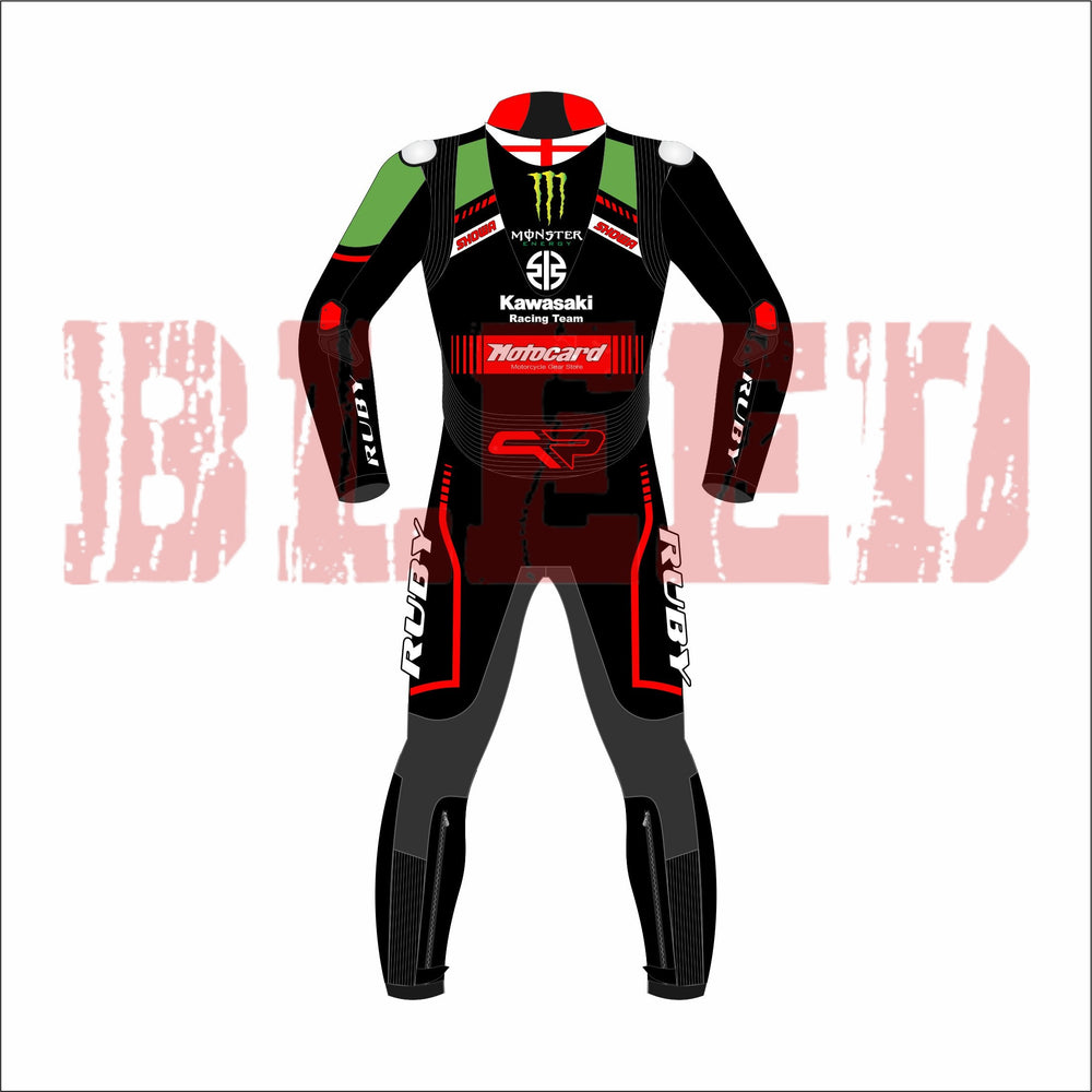 Jonathan Rea 2021 WSBK Motorbike Racing Suit Back View